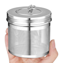 3-Delige Grote Thee-Ei voor Thee- en Kruidenthee met Losse Bladeren Om Te Koken, Deksel met Schroefdraad, Theezeef met Extra Fijn Gaas