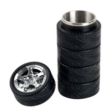 Tyre Water Bottle Gift for Gifts Stainless Steel Coffee Tea Mug for Halloween Car Lover Birthday Gift Water Cup