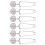 6Pcs Tea Infuser Loose Leaf Tea Snap  Tea Strainer Spoon Stainless Steel Tea Filter Steeper with Handle 1
