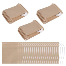 300 Pcs Tea Filter Bag Disposable Paper Tea Bag with Drawstring Unbleached Paper, Suitable for Loose Leaf Tea and Coffee