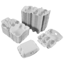 Caixas de Ovos de Papel de 40 PeçAs para Ovos de Galinha Suporte de Fibra de Polpa um Granel Comporta 6 Unidades de Ovos de Fazenda Viagem de Mercado