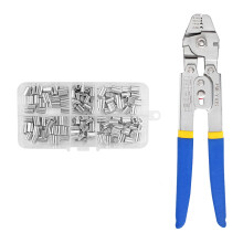 Aluminum Sleeve Wire Rope Crimping Pliers Kit for-150 pieces
