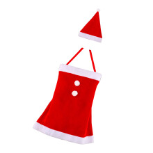 Kerstfoto-outfitset met bijpassende kerstmuts voor-03