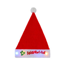 Feiertags-Fotoautomaten-Kappe mit LED-Lichtern, roter-09
