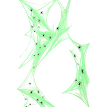 Halloween Web Party Piece with Black Trim Figures for Home