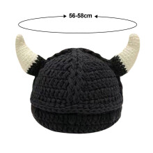 Gorros de punto con forma de monstruo estilo pionero, de dibujos animados, cálidos, unisex, para uso diario, decoración de Hallowe