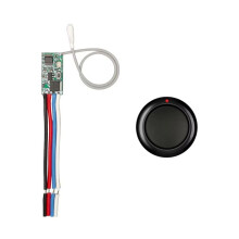 433MHz RF Remote Control , Wireless Relay for 3.6V-24V Devices Black