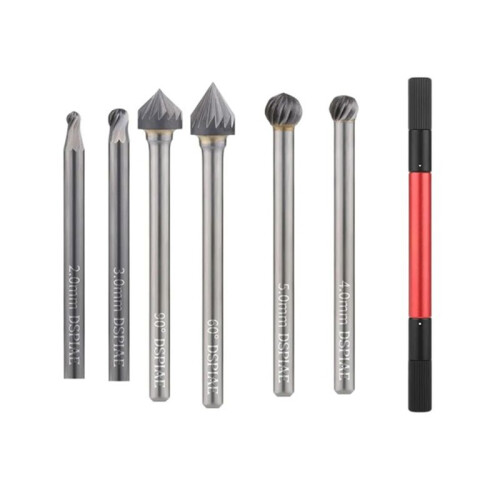 AT-CT Universal Chamfering Tool Φ3.0mm Shank Chamfer Drill Bits with Blades Professional Model Making Tools DIY New 5PCS