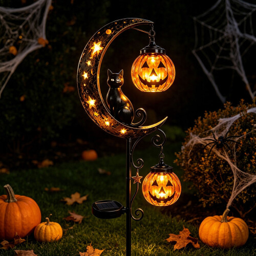 Solar-Halloween-Gartenleuchte mit saisonalem Gartenakzent 1