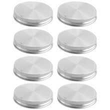 8 Pcs Couvercle En Acier Inoxydable Couvercle De Bouteille 86Mm Scellé De la Couverture De la Fuite avec Des Joints Stockage Résistant Des Capuchons