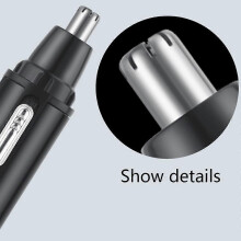Rifinitore di precisione, pettini di rifinitura regolabili, lama in acciaio inossidabile per il taglio di peli di orecchie e naso