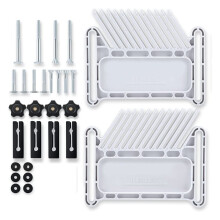 Upgraded Featherboard Safety Device Stackable Feather Board Fits Most Standard , T-Slots, T-Rails Table Saws,White