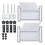 Upgraded Featherboard Safety Device Stackable Feather Board Fits Most Standard , T-Slots, T-Rails  Table Saws,White 2