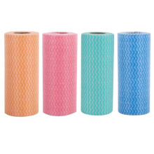 4 Rouleaux de 200 Chiffons de Nettoyage Jetables, Torchon de Cuisine RéUtilisable, Torchon pour Vaisselle, Chiffon Non Tissé, Essuyage Manuel