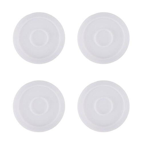 4 Pack Round Silicone Coaster Molds,Clear Epoxy Molds for Casting with Resin,Concrete,Cement and Polymer Clay