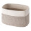 Cotton Rope Storage Baskets Bin Storage Square Organizer Foldable Decorative Woven Basket with Handles, C 1