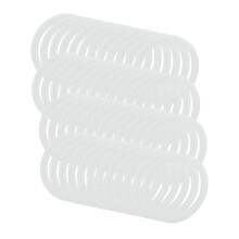 Anneaux D'éTanchéIté en Silicone Anti-Fuites RéUtilisables pour Couvercles de Bocaux Mason en Plastique (Bouche Large, Paquet de 48)