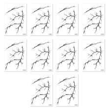 Halloween Costume Body Art Decals, 10 Sheet Temporary Skin-005