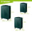 3-Piece Green ABS Luggage Set with 360 Wheels 1