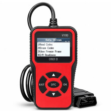 V100 OBDII Lettore di Codici Automotive Scanner Strumento Diagnostico Motore con Test di Voltaggio Della Batteria