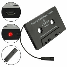 Universal Cassette Music Adapter, Car Audio 5.0 Receiver for Car Cassette Stereo Cassette Converter
