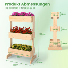 Set per uccelli da giardino verticale (2 pezzi) – Arco da giardino in metallo con mangiatoia per uccelli e fioriera in pino a 3 livelli