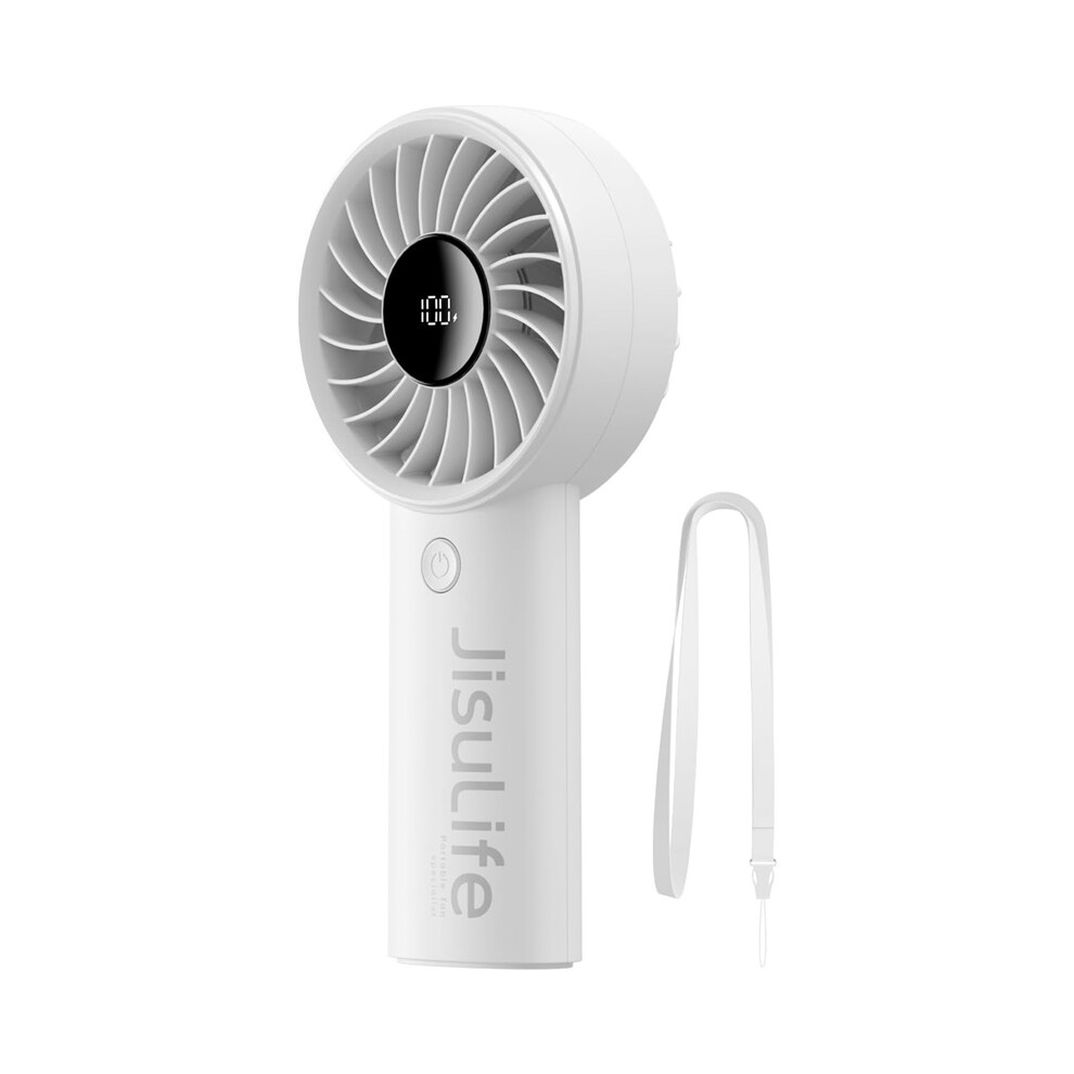 Deyuantang Handheld Fan Life4, 5000Mah Portable Rechargeable Fan, 5-Speed Turbo Wind, 15 Hrs Cooling, Led Display