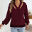 Damen-Strickpullover mit V-Ausschnitt, Blumenmuster,-Khaki S 4