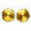 Motorcycle Mirror Base Hole Cover Pair, ABS Trim Covers-Gold 1
