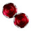 Mirror Hole Cover Pair for Motorcycle Owners, 2 ABS-Red 1