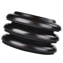 Ensemble de 3 roulettes pour piano Ă queue, gobelets Ă -Brun