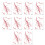 Temporary Body Art Decals for Halloween Makeup, 10 Sheet-009 1