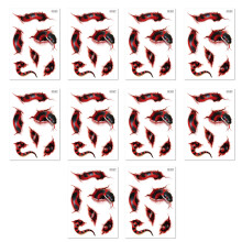 Halloween tijdelijke body art-stickers, 10 vellen-017