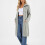 Womens Cable Knit Cardigan Sweaters Oversized Collar-Pink XXL 3