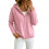 Strickjacken für Damen, langärmelig, gerippt, mit-Pink M 1
