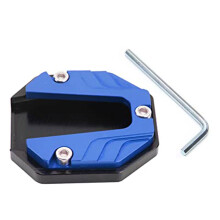 Soft Ground Side Stand Pad for Bikes, Aluminum Parking-Sky Blue