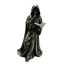 Tischskulptur aus Kunstharz mit bronzefarbener Oberfläche zur-15