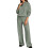 Sweatsuits For Women Set 2 Piece Collared Long-Turquoise S 1