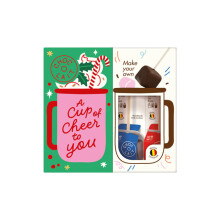 Hot chocolate gift set MoMe Choc-o-lait Original XMAS (4 sticks + mug)