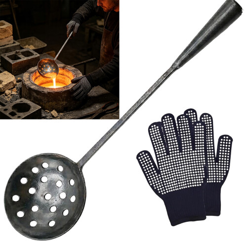 Metal Spoon Set for Candle Making, 43cm/16.9inch Long Handle 1