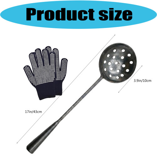 Metal Spoon Set for Candle Making, 43cm/16.9inch Long Handle 2