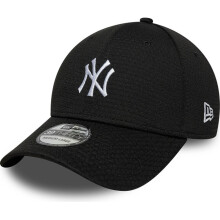(M/L, Black) New Era Mens 39THIRTY Mesh NY Yankees MLB Baseball Cap