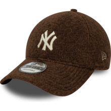New Era Mens 9FORTY Winter Borg NY Yankees MLB Baseball Cap - Brown