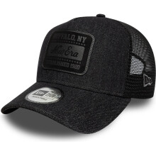 New Era Mens 9FORTY Denim A-Frame Trucker Cap - Black