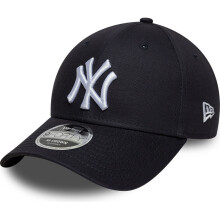 New Era Mens 9FORTY Side Script NY Yankees MLB Baseball Cap - Navy