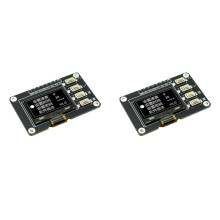 2pcs 0.96-Inch OLED Display Screen White 12864 Screen Module with Matrix 4 Key Interfaces Keyboard IIC SSD1315 White
