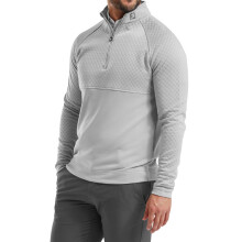 (XL, Grey) Footjoy Mens 2026 Jacquard Thermal Chill-Out Moisture Wicking Golf Sweater