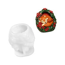 Weihnachtskerzenform für DIY-Weihnachtstischgestaltung und-23