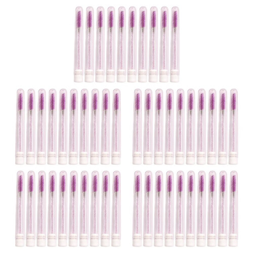 Lash Brush Applicators Makeup Tools Eyelash Brush Tubes with Crystal Lash Mascara Eyebrow Comb Container C
