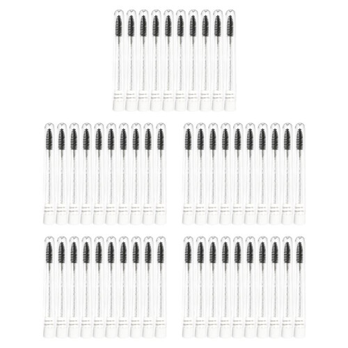 Lash Brush Applicators Makeup Tools Eyelash Brush Tubes with Crystal Lash Mascara Eyebrow Comb Container A